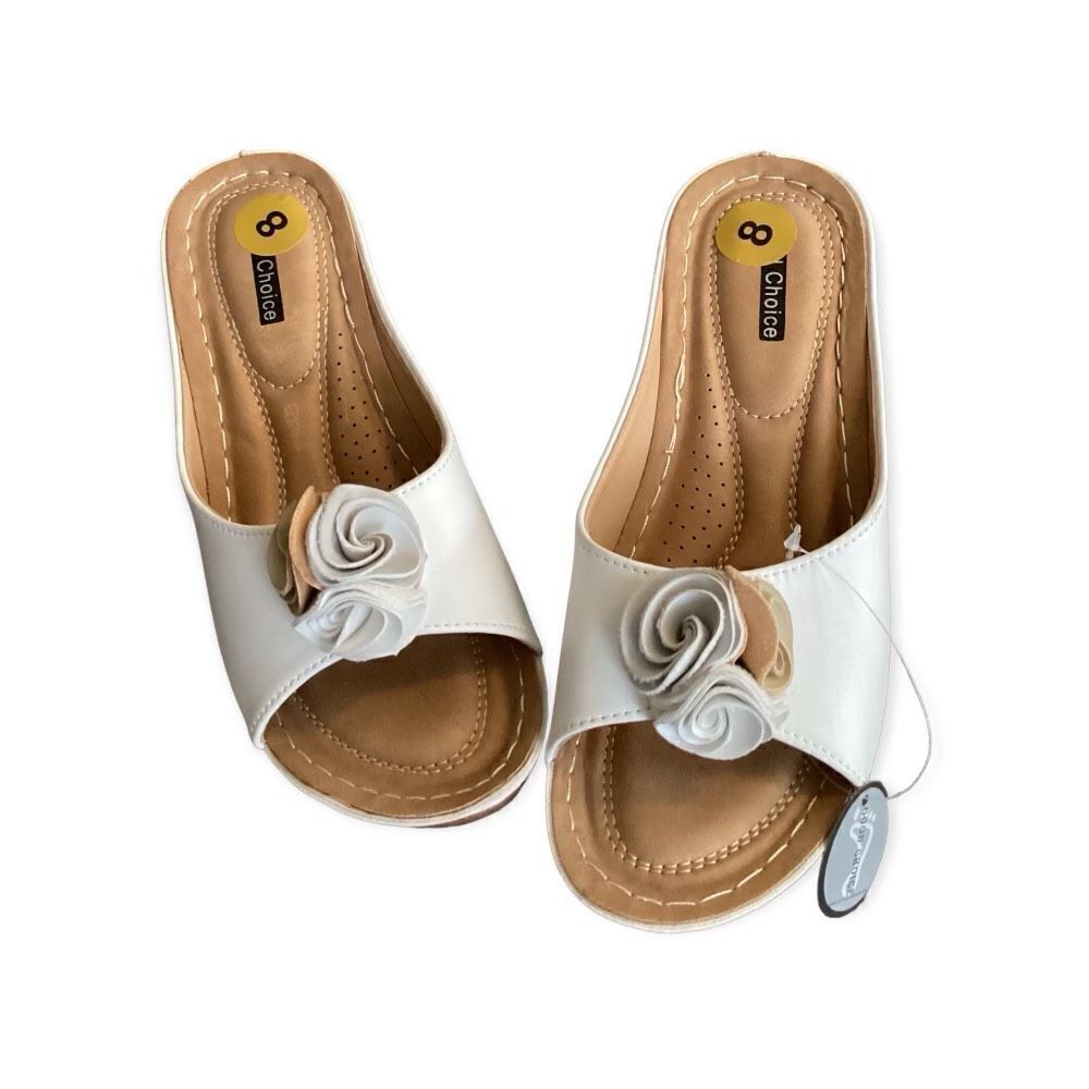 G.C. Shoes Women’s Sydney Rosette Slide Size: 8